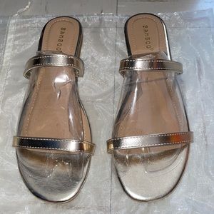 Brand new, Gold sandals size 8.5